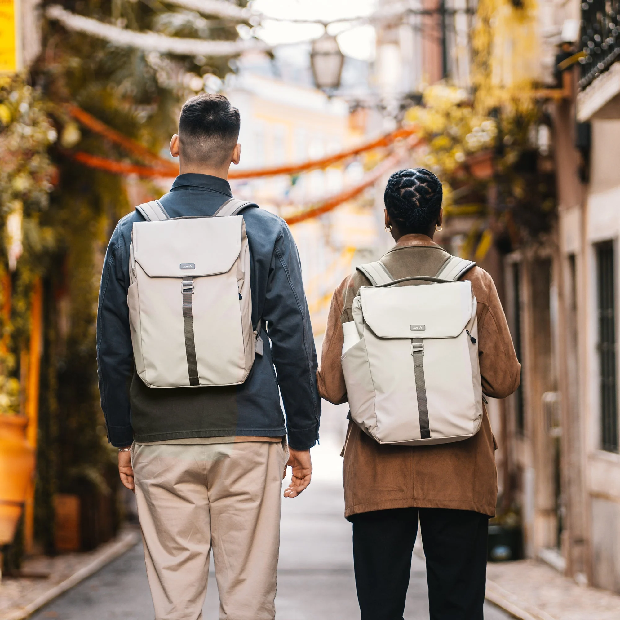 Flap Backpack – Stone - Image 5