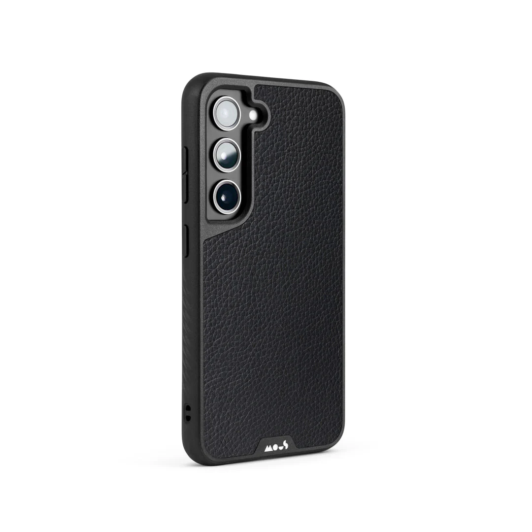 Black Leather Protective Phone Case - Limitless - Image 126